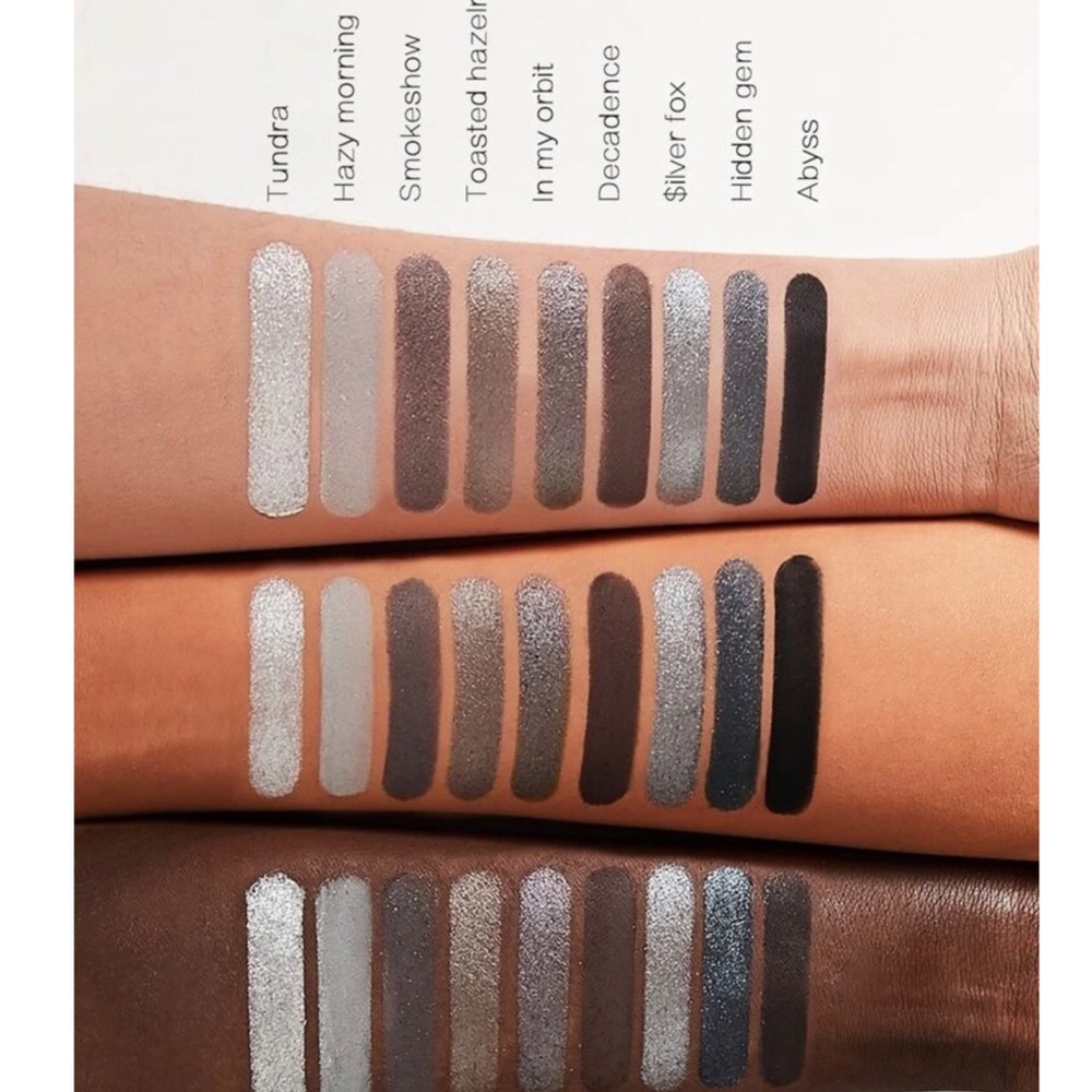9 piece Eyeshadow Palette Black and Grays - Picture 4 of 4